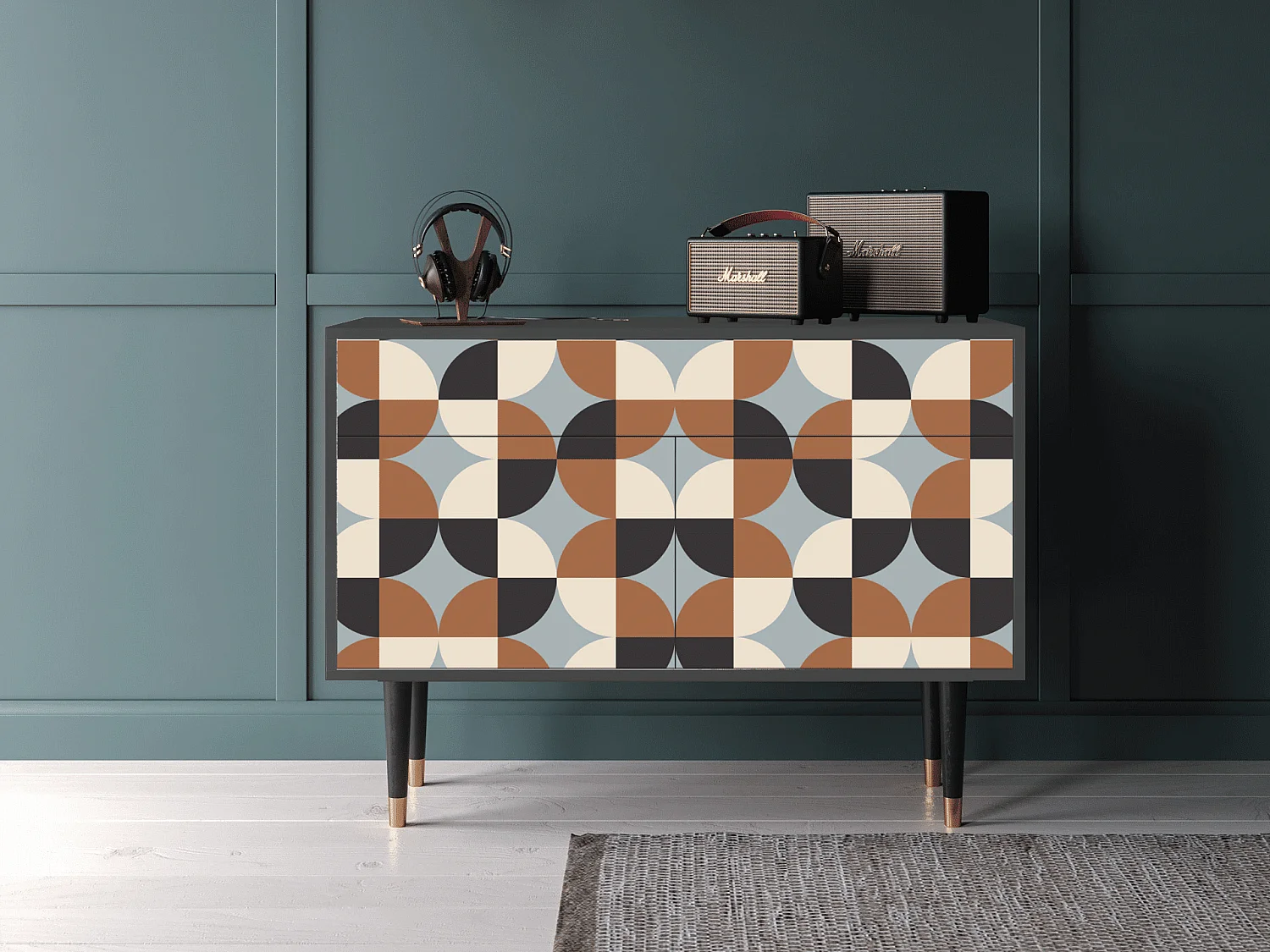 Buffet - 115x85x48 cm - BS4 - Brown Sensation, Anthracite