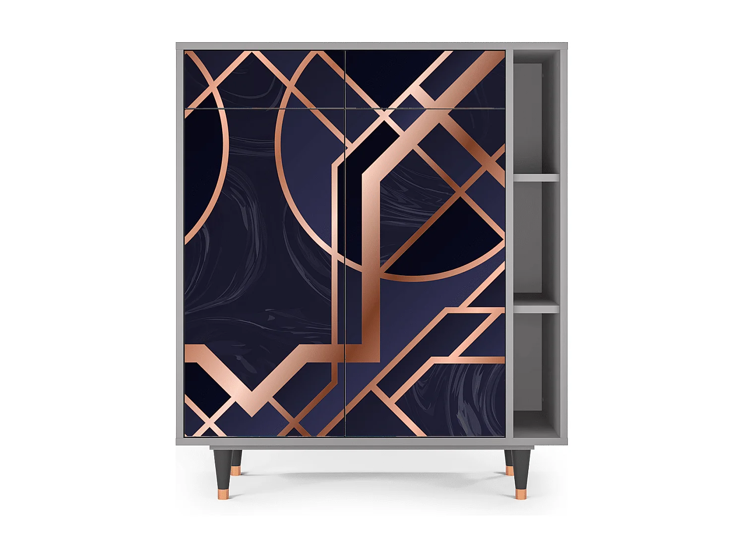 Credenza - 96х110х41 cm - BS6 - Purple Temple, Grigio