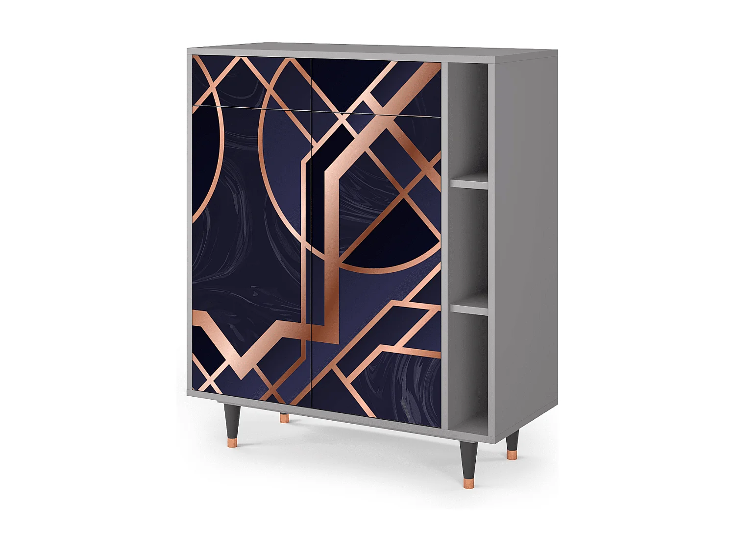 Credenza - 96х110х41 cm - BS6 - Purple Temple, Grigio