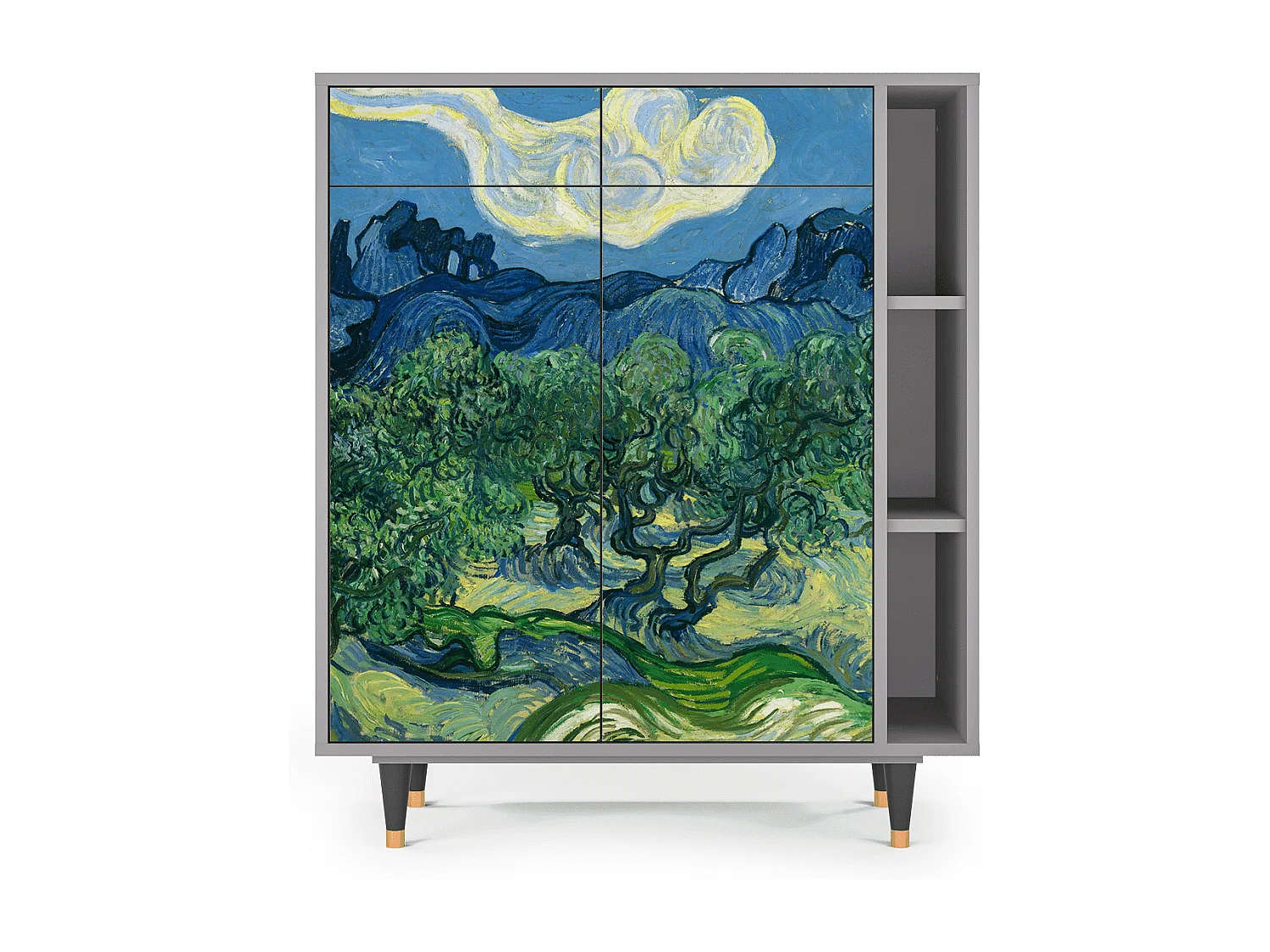 Credenza - 96х110х41 cm - BS6 - The Oil Trees, Grigio