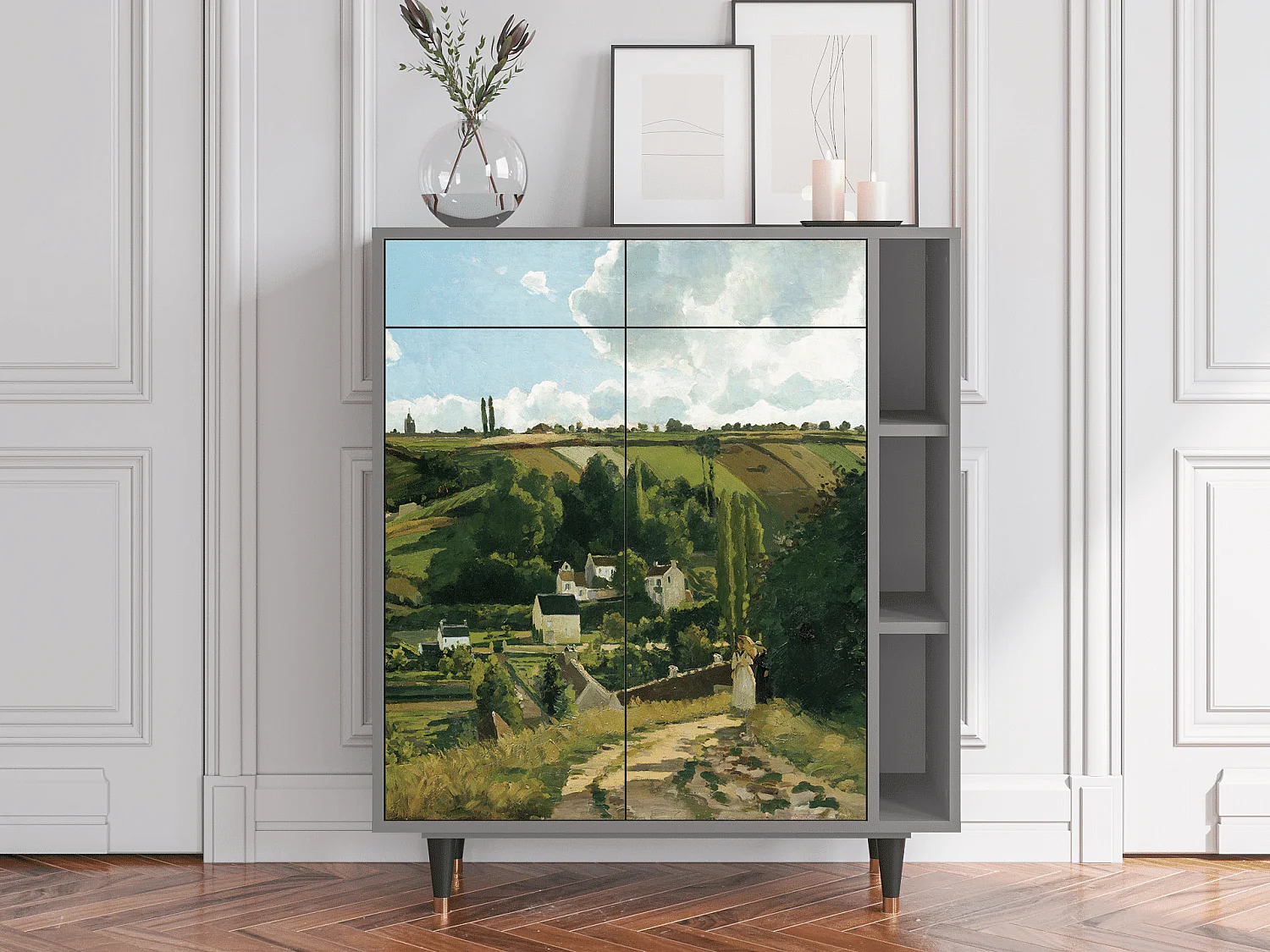 Aparador - 96х110х41 cm - BS6 - Jalais Hill by Pissarro, Cinza