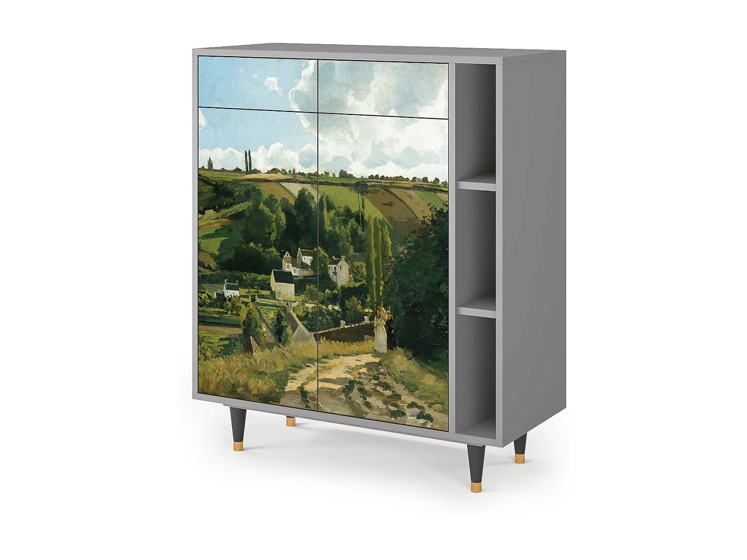 Aparador - 96х110х41 cm - BS6 - Jalais Hill by Pissarro, Cinza