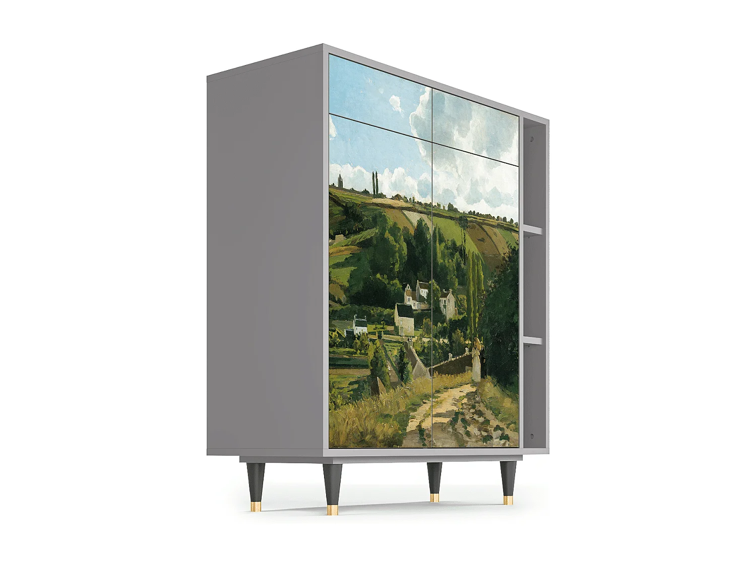 Aparador - 96х110х41 cm - BS6 - Jalais Hill by Pissarro, Cinza