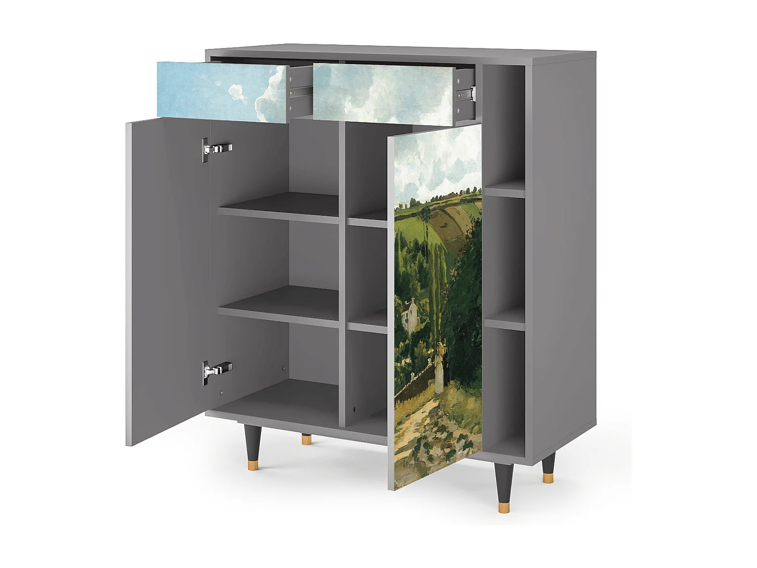 Buffet - 96х110х41 cm - BS6 - Jalais Hill by Pissarro, Gris