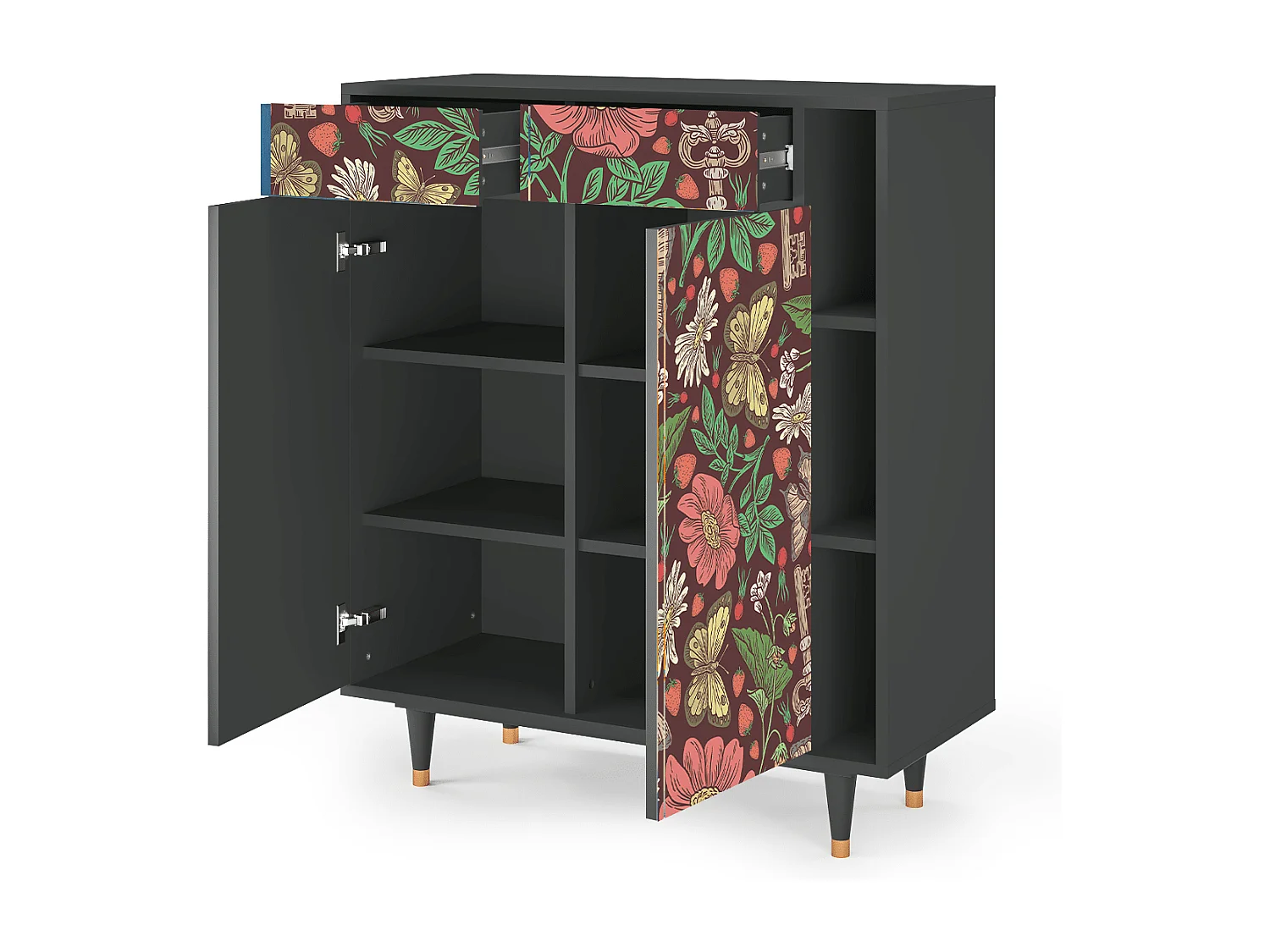 Buffet - 96х110х41 cm - BS6 - Alice in Wonderland, Anthracite
