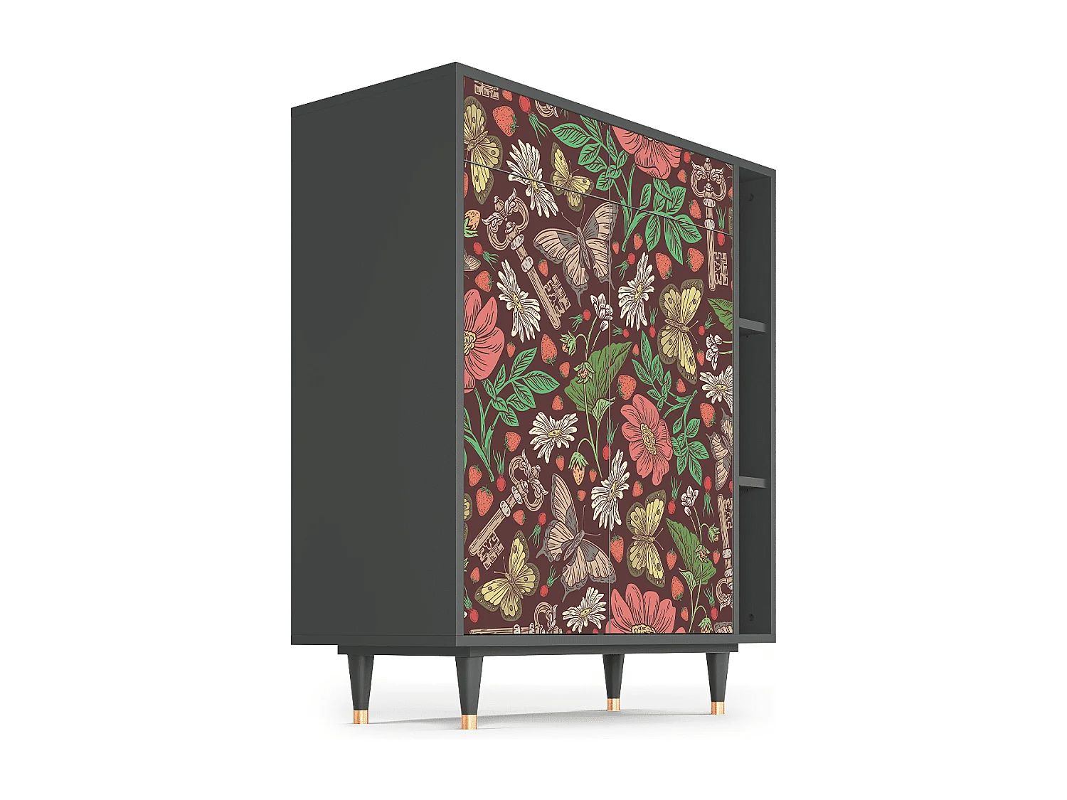 Buffet - 96х110х41 cm - BS6 - Alice in Wonderland, Anthracite