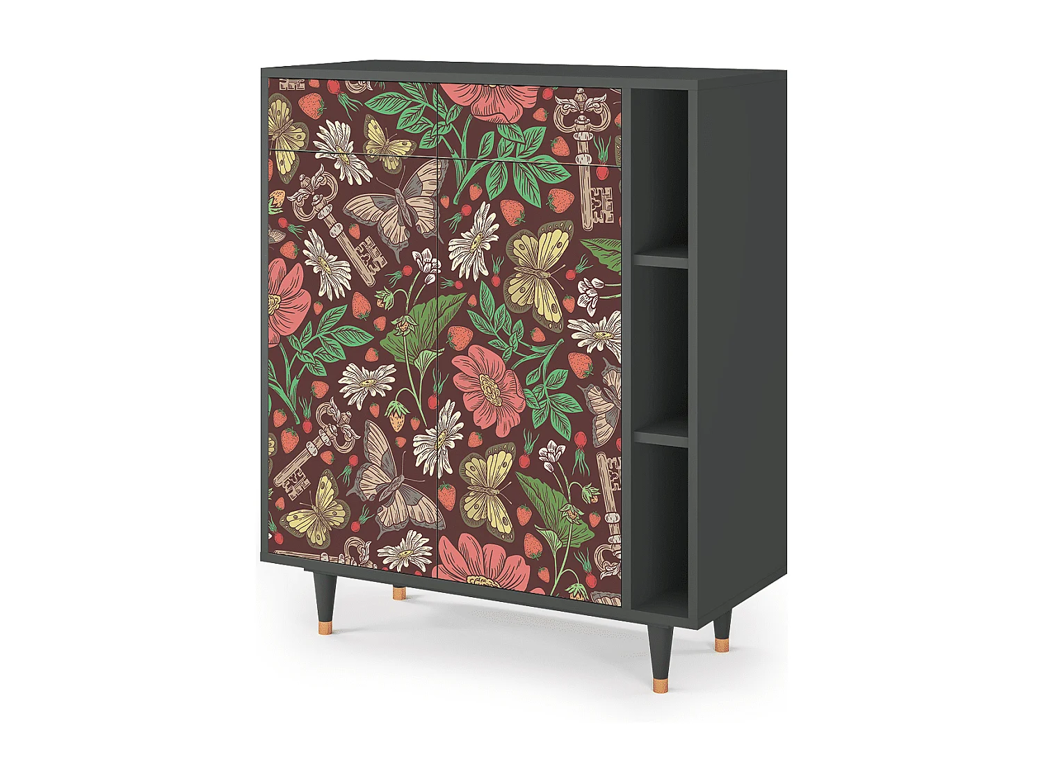 Buffet - 96х110х41 cm - BS6 - Alice in Wonderland, Anthracite