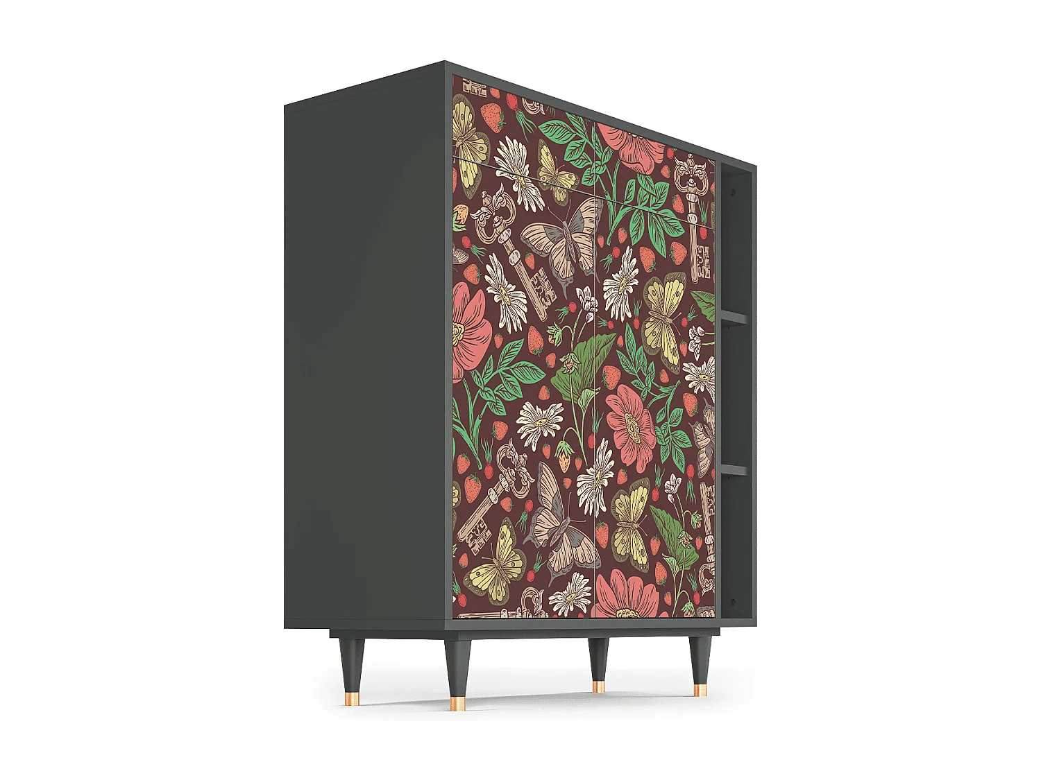 Buffet - 96х110х41 cm - BS6 - Alice in Wonderland, Anthracite