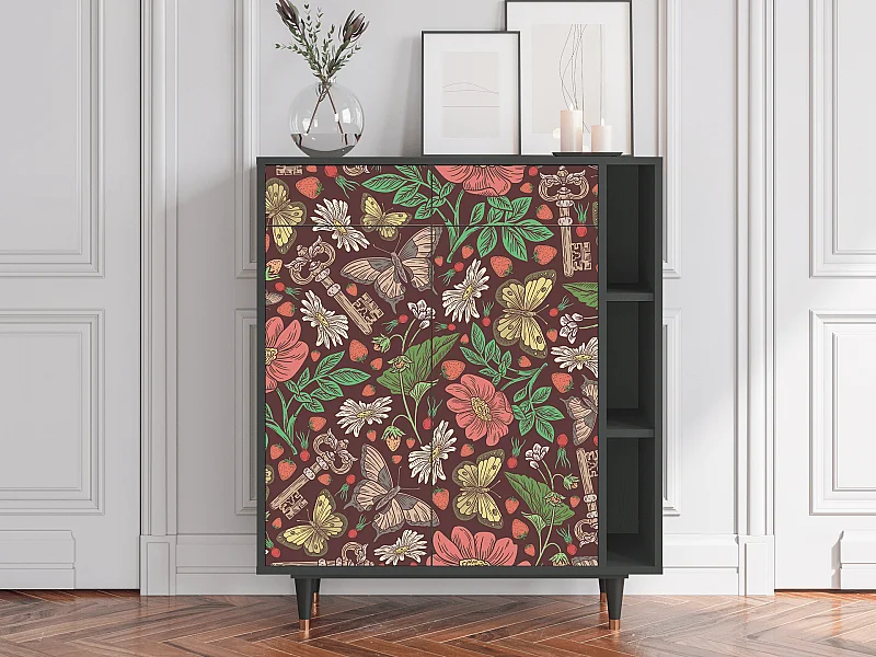 Buffet - 96х110х41 cm - BS6 - Alice in Wonderland, Anthracite