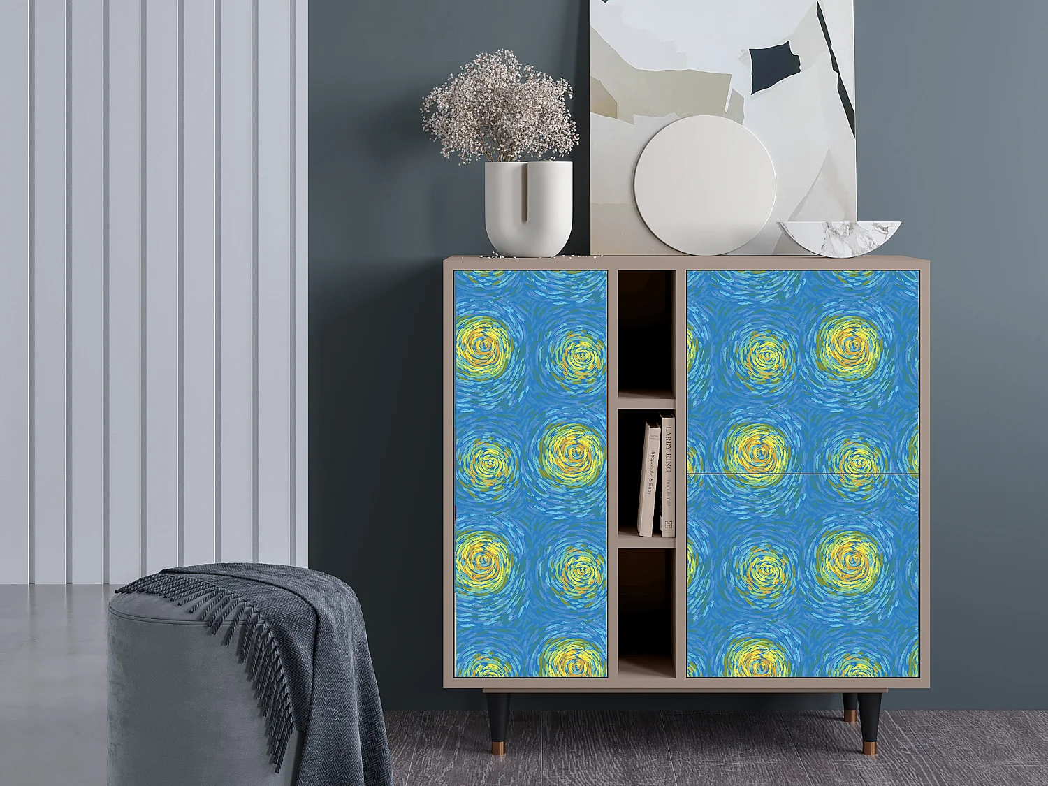 Aparador - 94х96х41 cm - BS5 - Van Gogh Lights, Latte