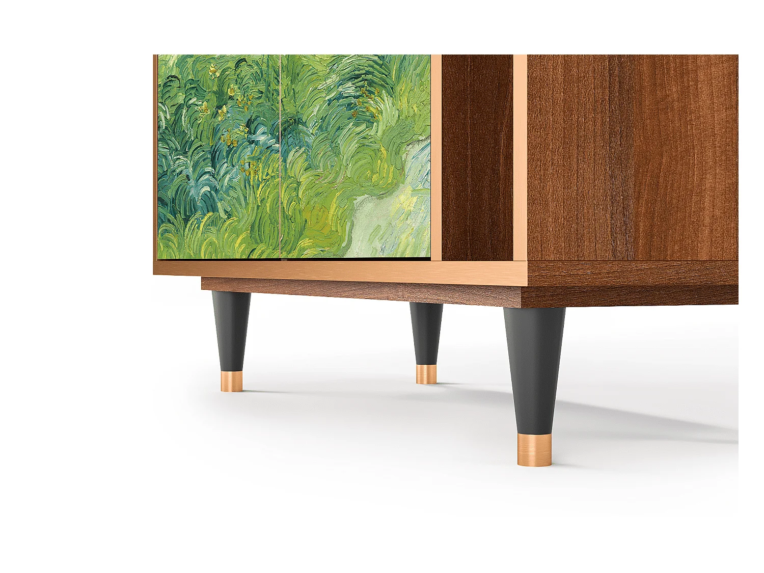 Buffet - 96х110х41 cm - BS6 - Green Wheat Fields, Noyer