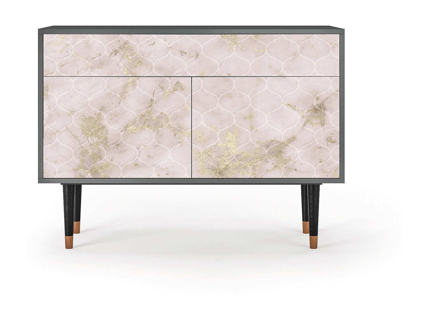 Credenza - 115x85x48 cm - BS4 - Dirty Roses, Antracite
