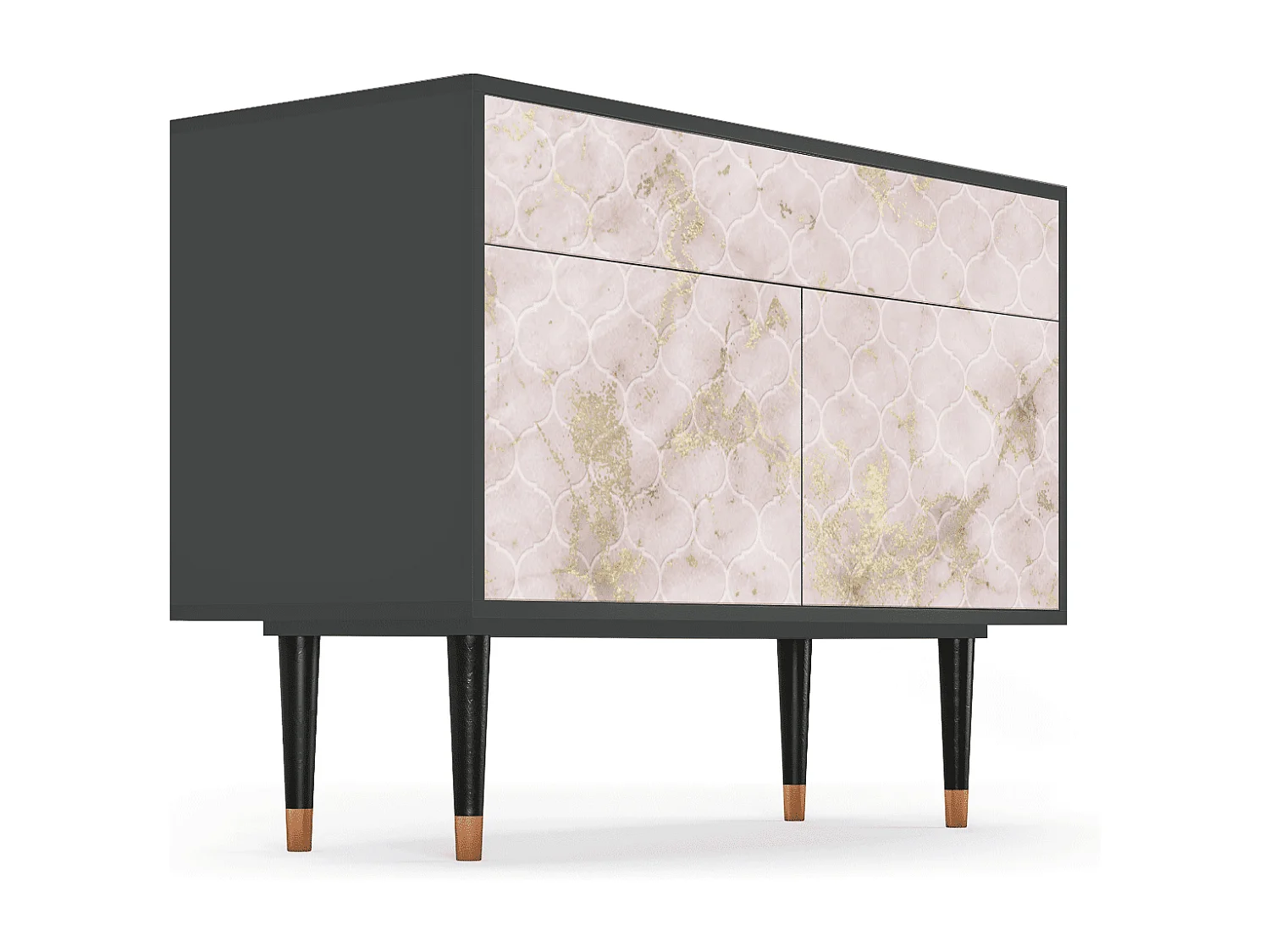 Credenza - 115x85x48 cm - BS4 - Dirty Roses, Antracite