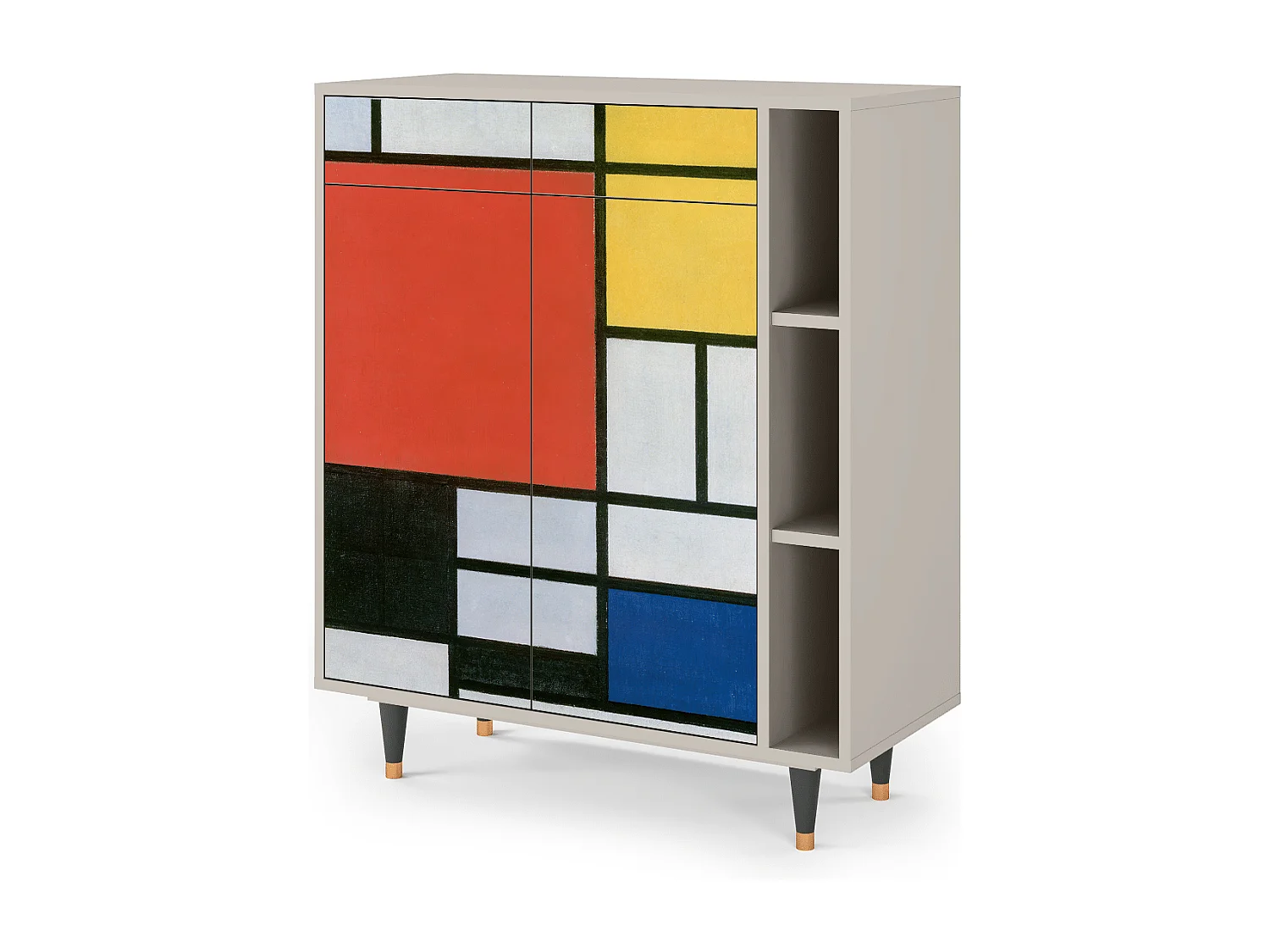 Kredens - 96х110х41 cm - BS6 - Composition, Piaskowy