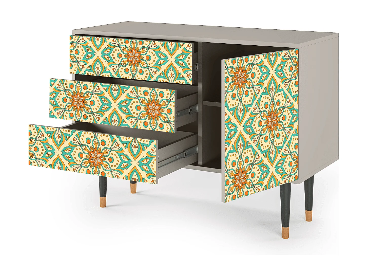 Credenza - 115х84х41 cm - S3 - Hindu Daisy, Sabbia