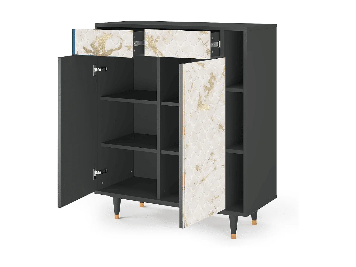 Aparador - 96х110х41 cm - BS6 - Sahara desert, Antracite