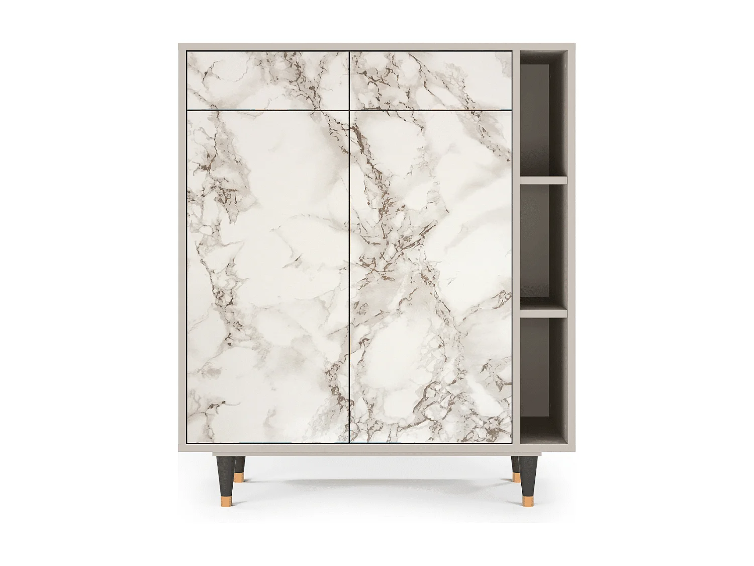 Buffet - 96х110х41 cm - BS6 - Milk Marble, Sable