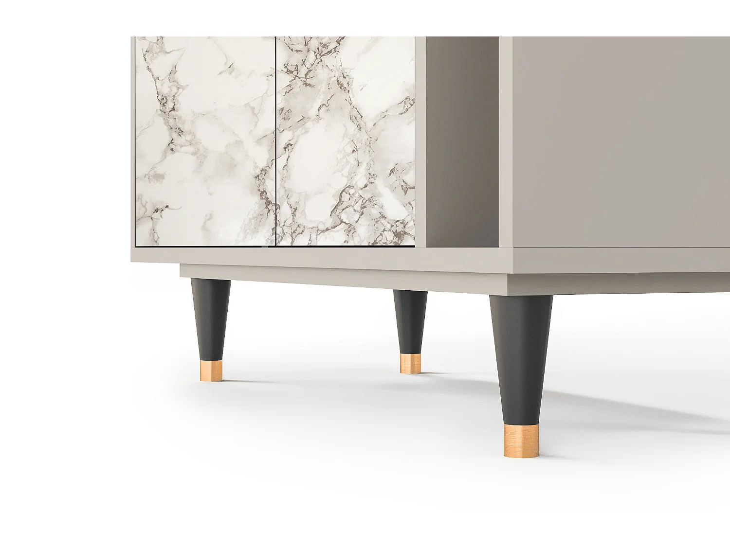 Dressoir - 96х110х41 cm - BS6 - Milk Marble, Zand