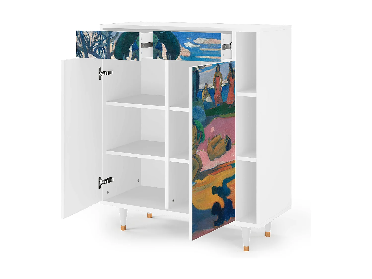 Sideboard - 96х110х41 cm - BS6 - Day of the God, Weiß