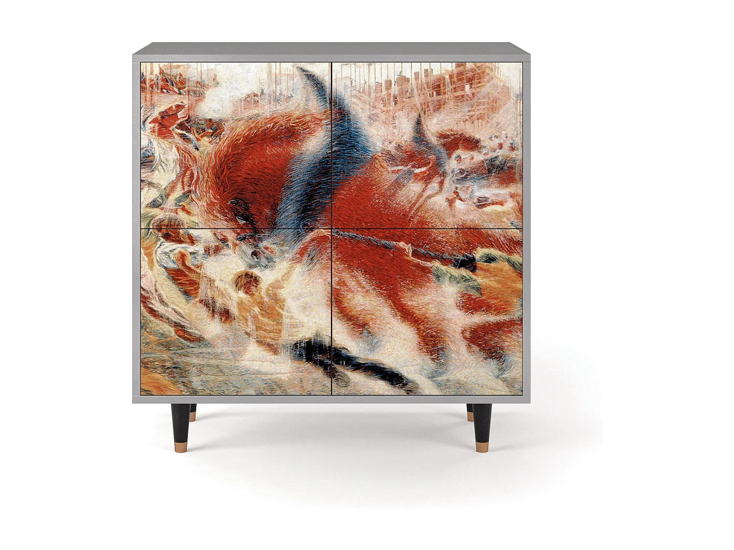 Buffet - 94x96x48 cm - BS3 - The City Rises, Gris