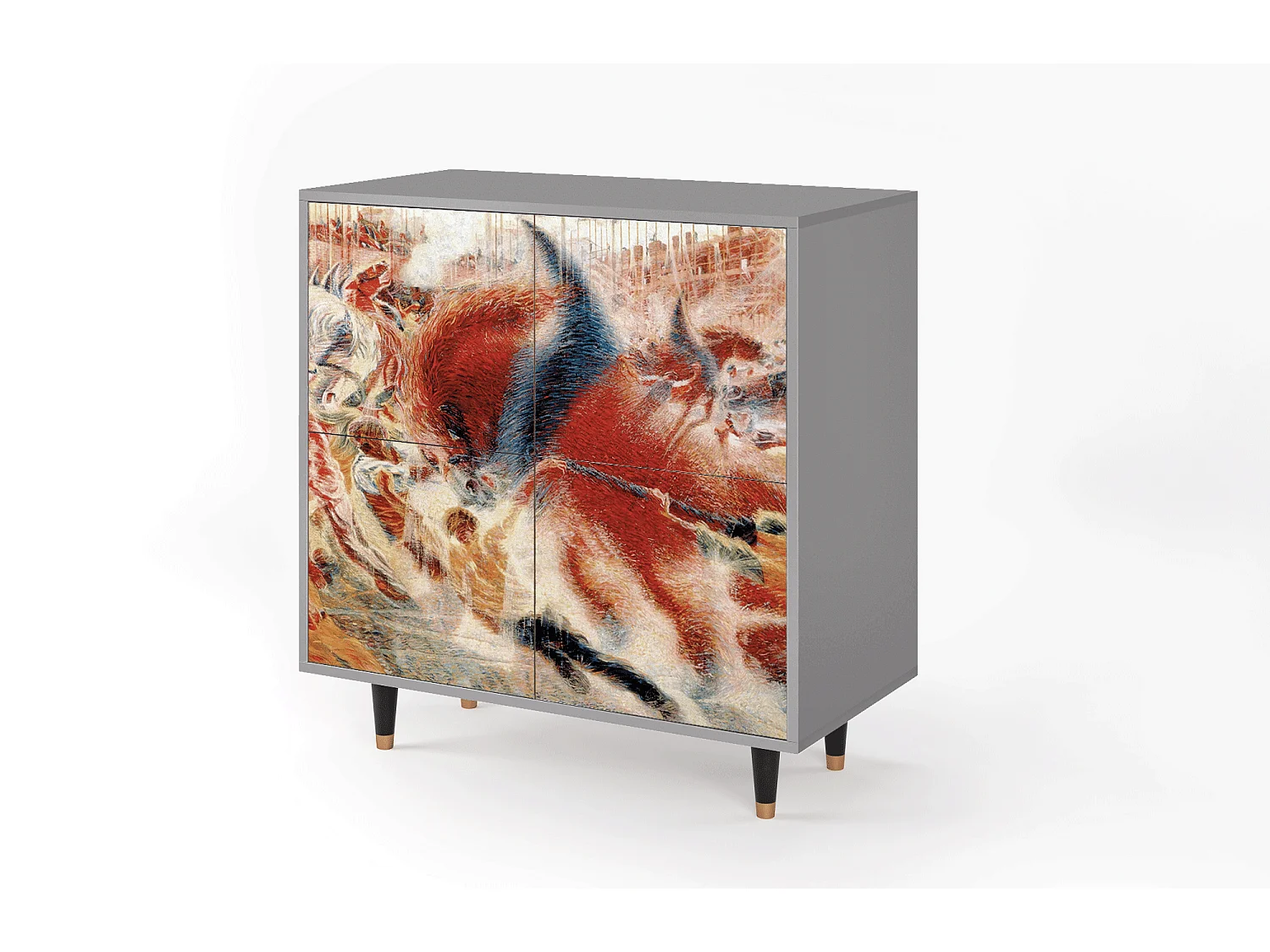 Buffet - 94x96x48 cm - BS3 - The City Rises, Gris
