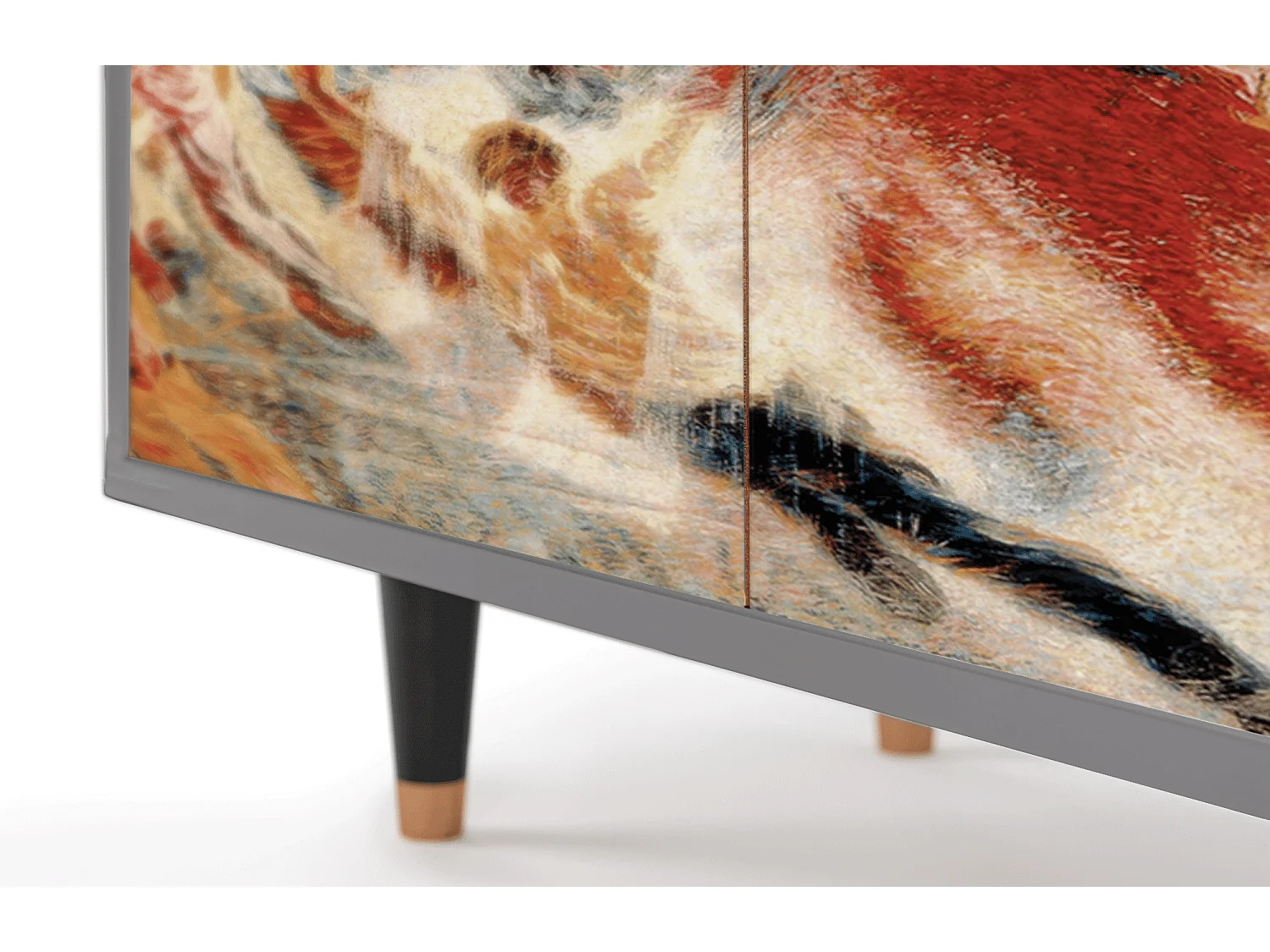 Kredens - 94x96x48 cm - BS3 - The City Rises, Szary