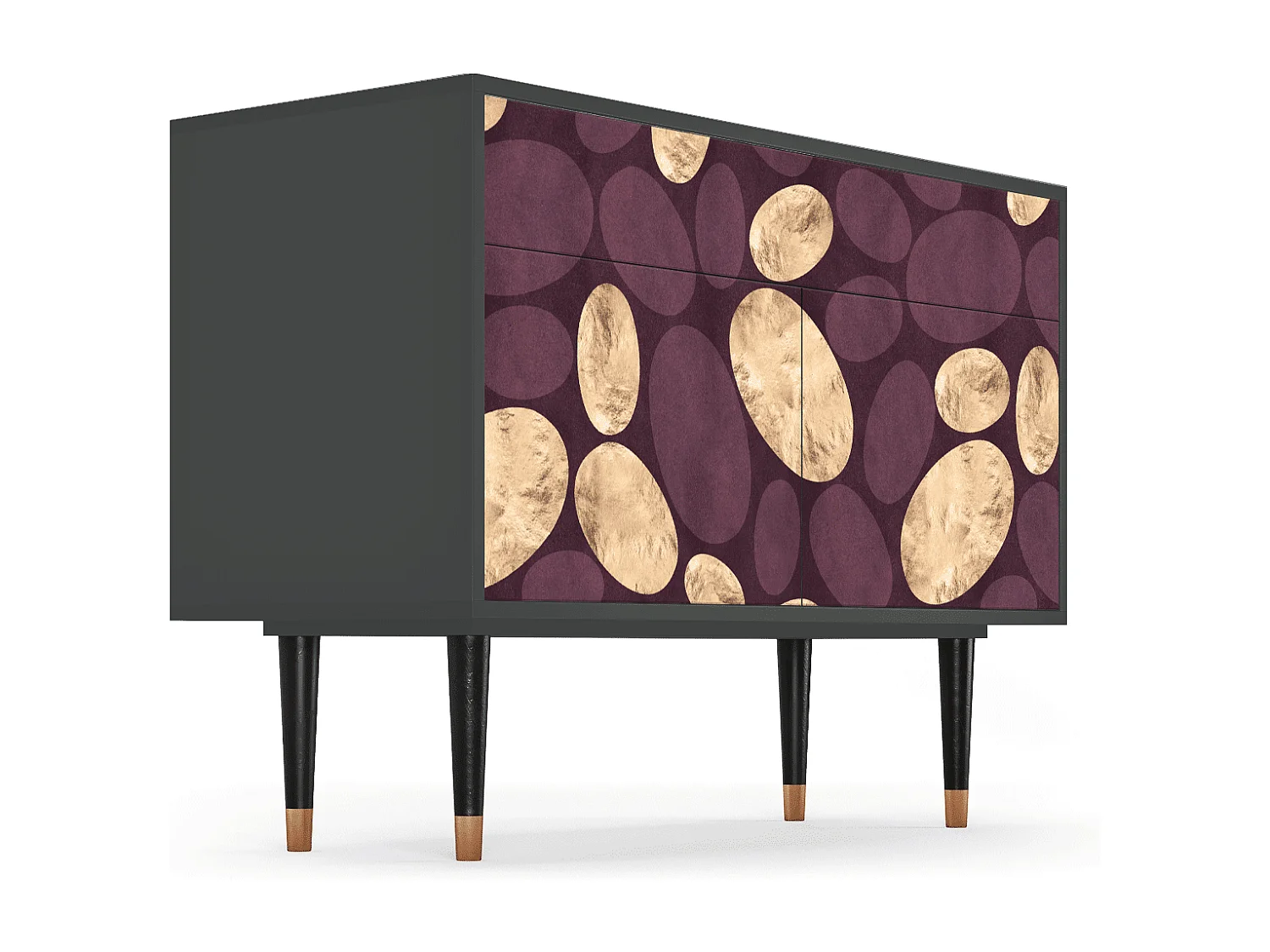 Sideboard - 115x85x48 cm - BS4 - Fine Wine, Anthrazit