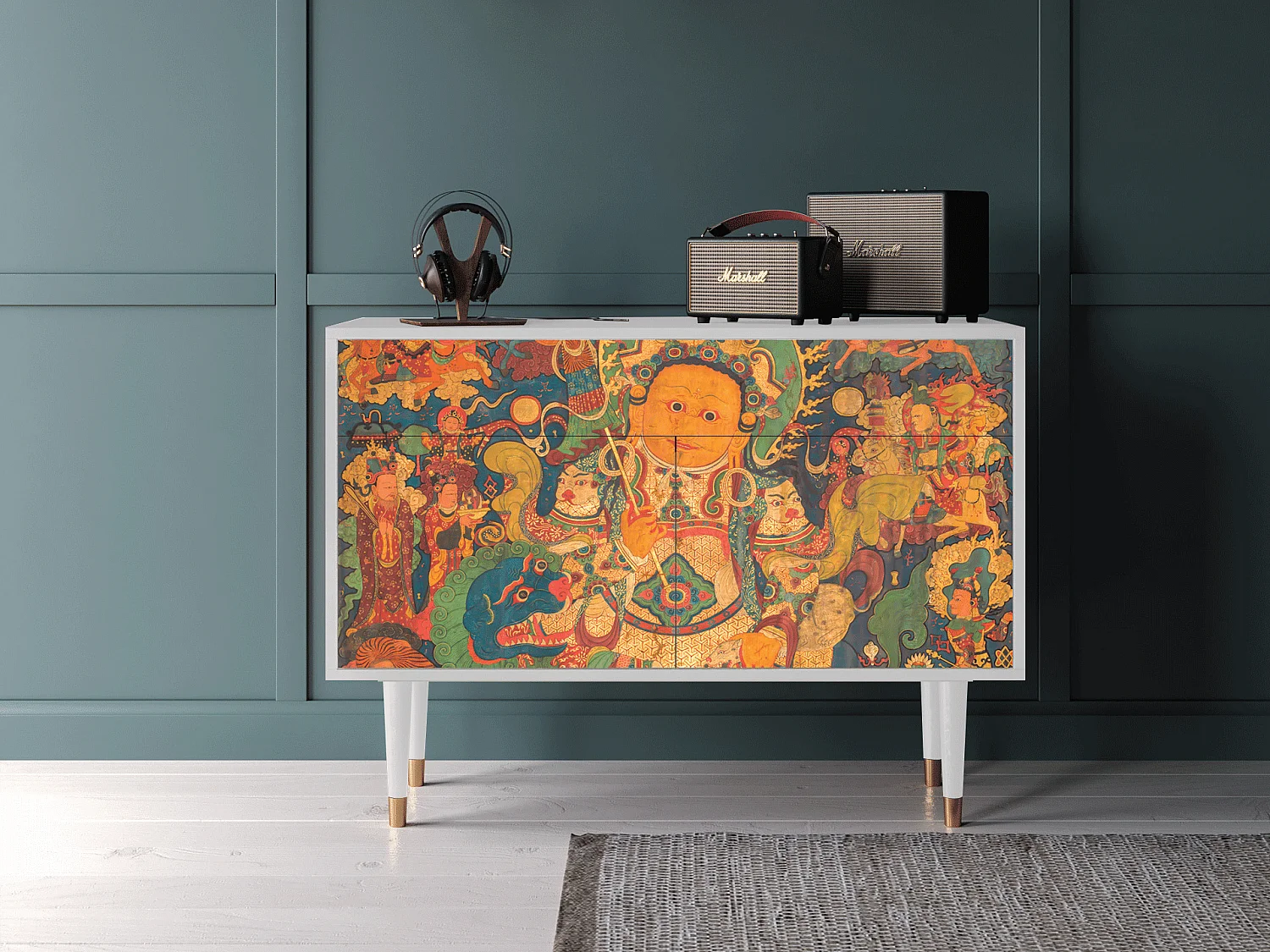 Buffet - 115x85x48 cm - BS4 - God by Vaisravana , Blanc