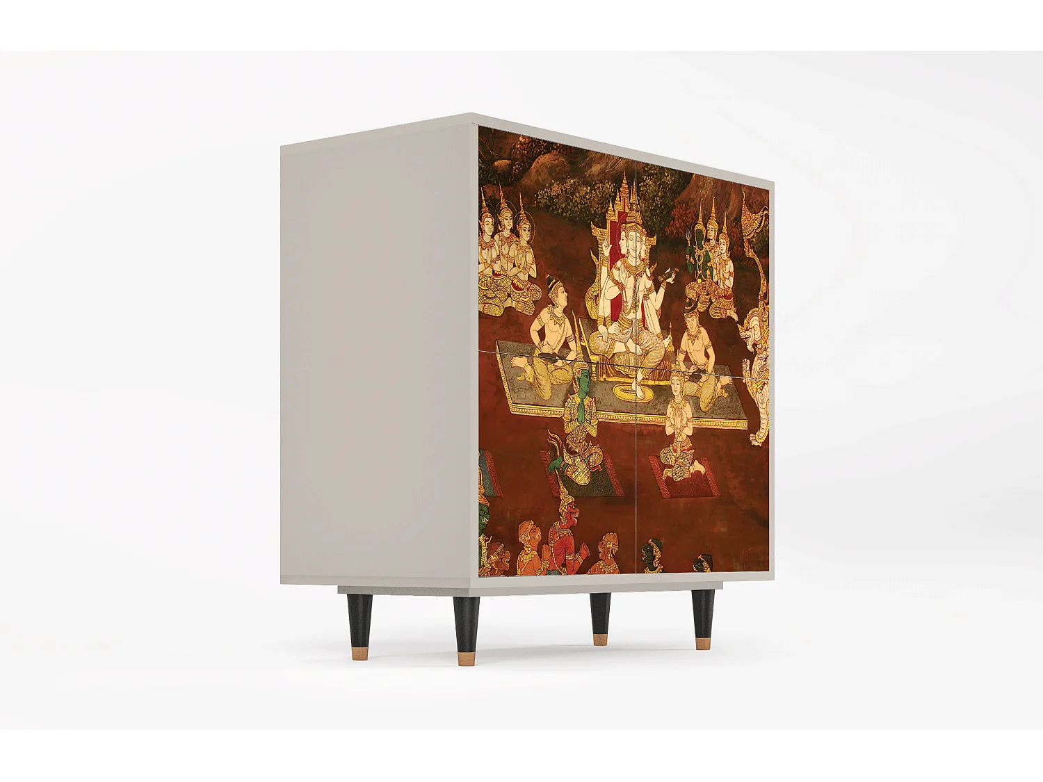 Aparador - 94x96x48 cm - BS3 - Malyavan, Areia