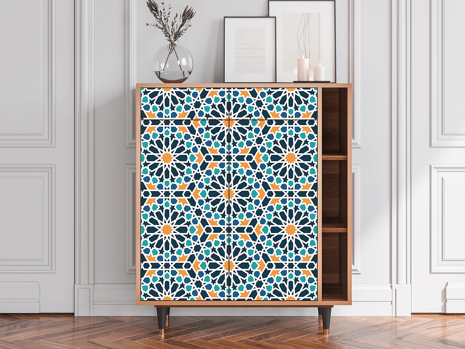Sideboard - 96х110х41 cm - BS6 - Kaleidoscope, Walnuss