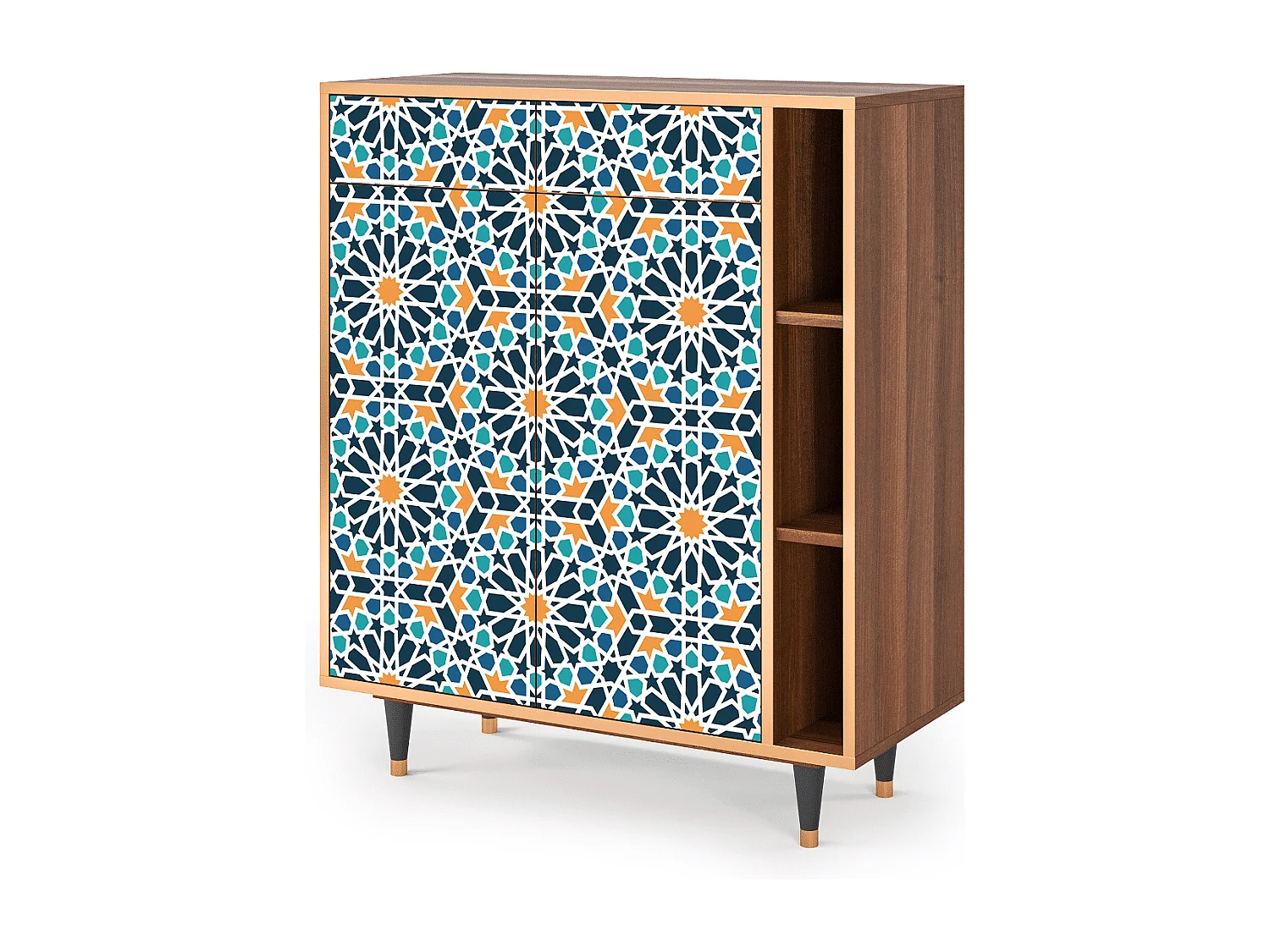 Sideboard - 96х110х41 cm - BS6 - Kaleidoscope, Walnuss