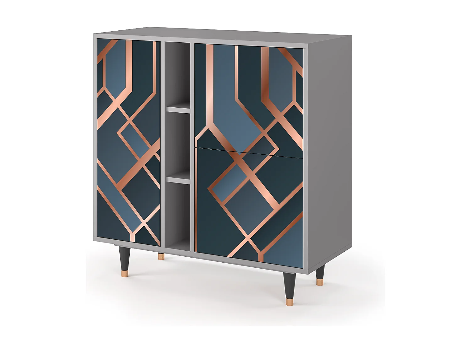 Credenza - 94х96х41 cm - BS5 - Ashy 1920', Grigio