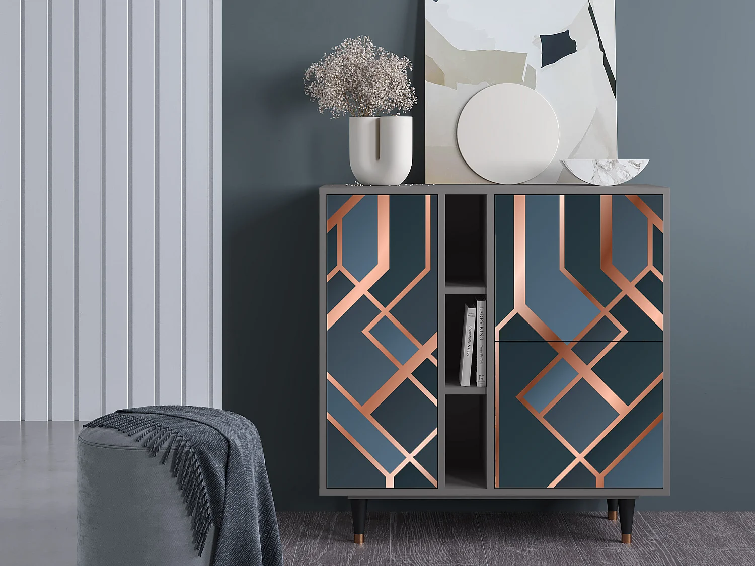 Buffet - 94х96х41 cm - BS5 - Ashy 1920', Gris