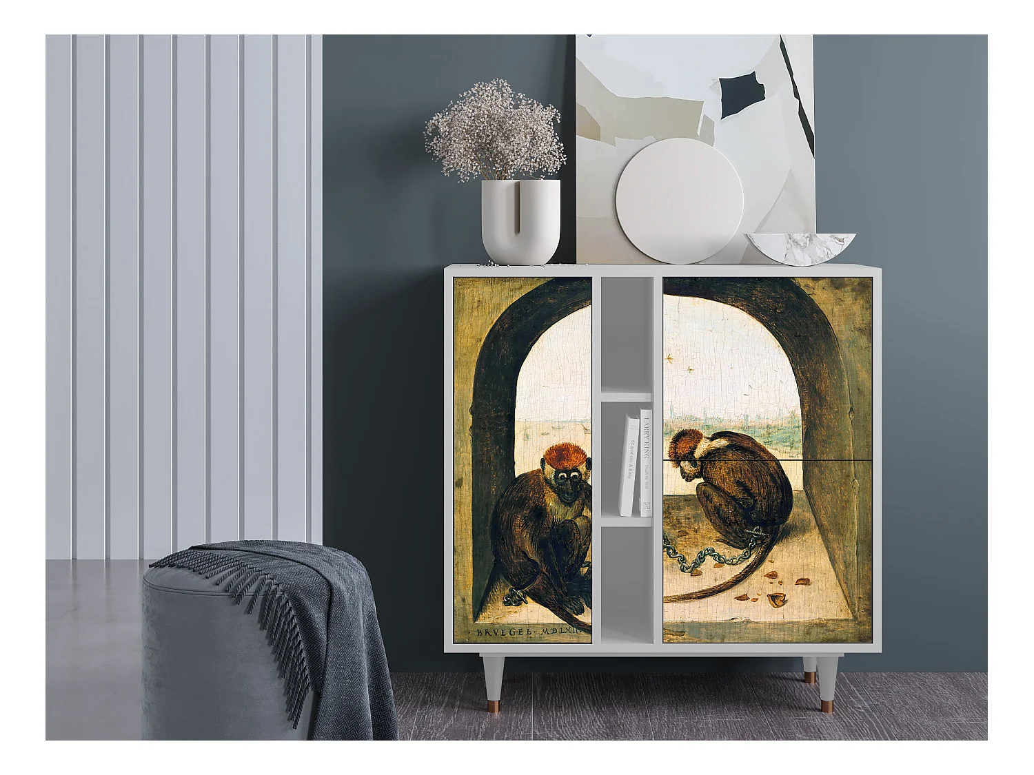 Sideboard - 94х96х41 cm - BS5 - Two Monkeys, Weiß
