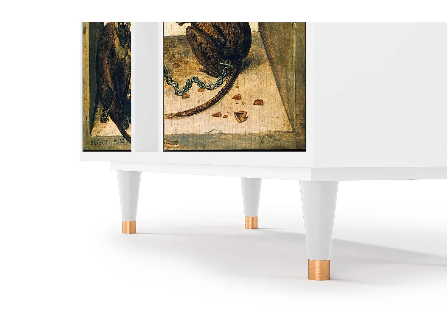 Dressoir - 94х96х41 cm - BS5 - Two Monkeys, Wit