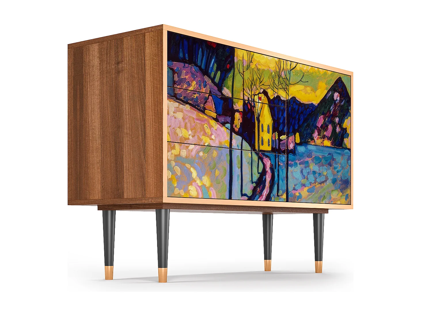 Buffet - 115х84х41 cm - S3 - Winter Landscape, Noyer