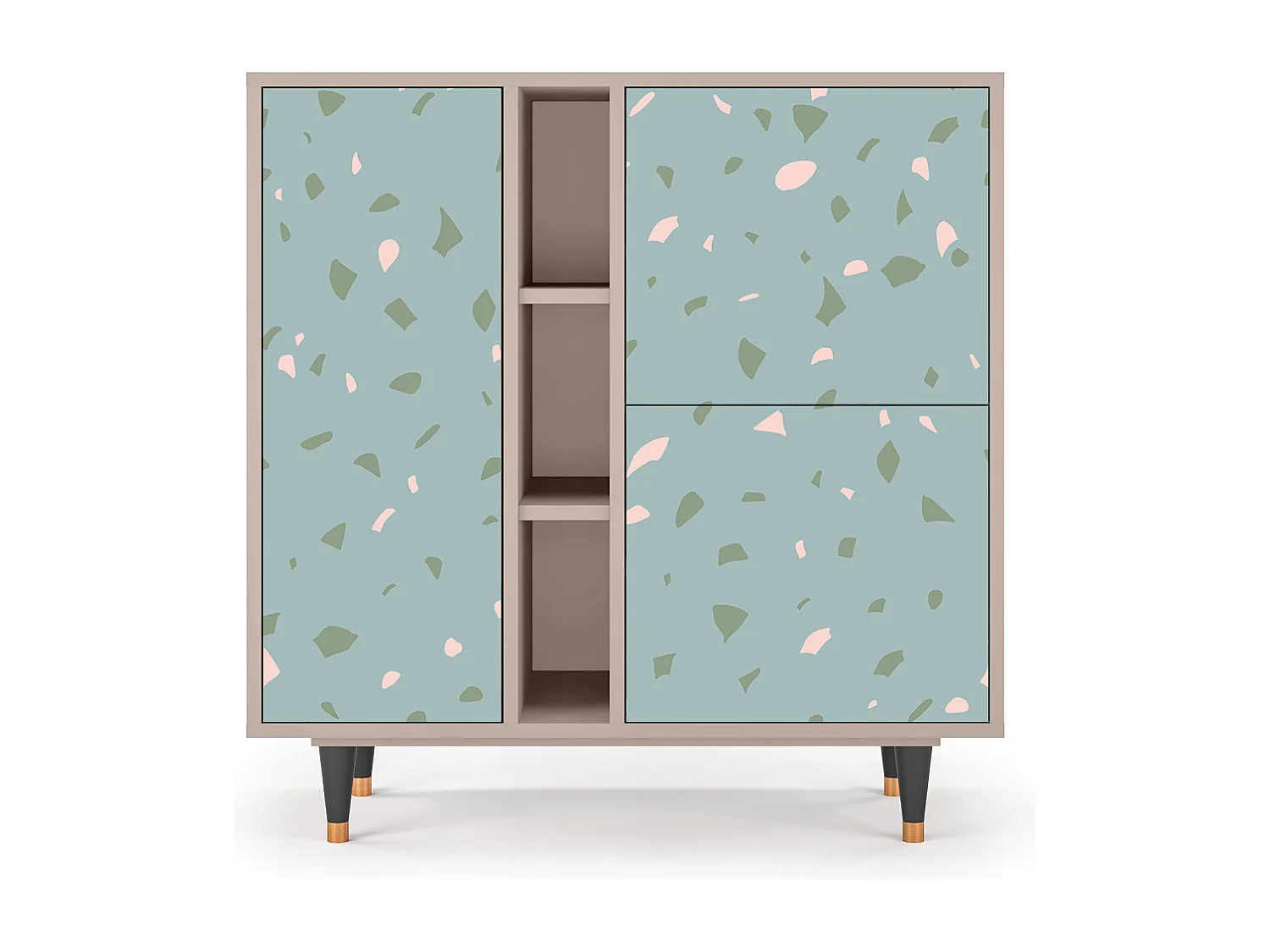 Sideboard - 94х96х41 cm - BS5 - Blue Drops, Latte