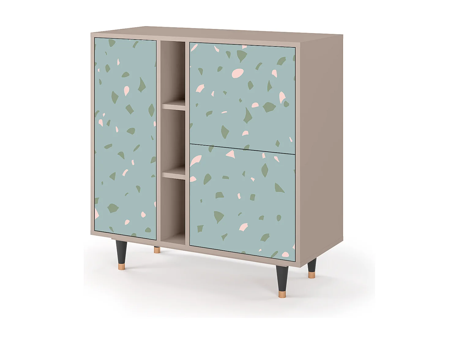 Credenza - 94х96х41 cm - BS5 - Blue Drops, Latte