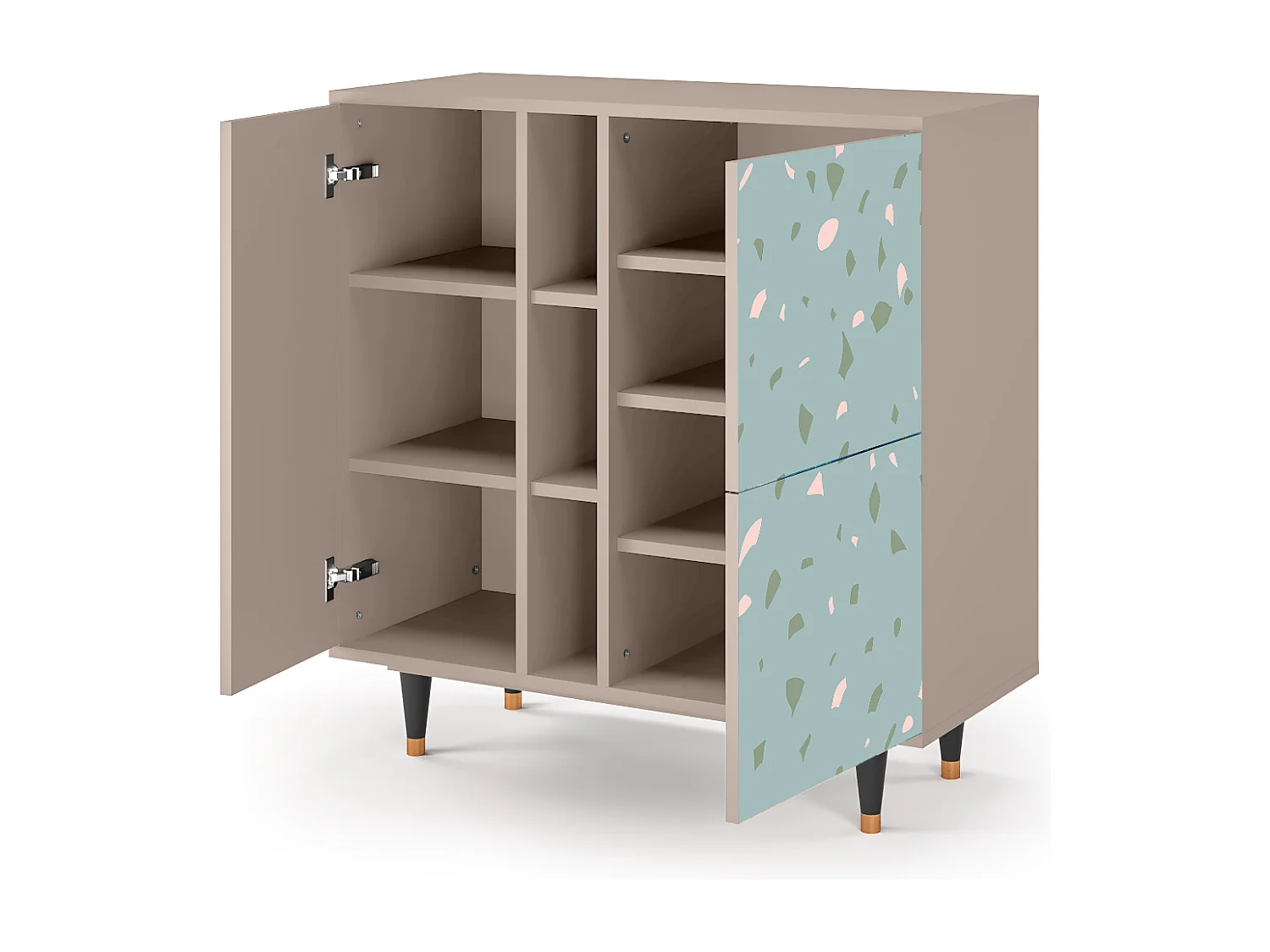 Credenza - 94х96х41 cm - BS5 - Blue Drops, Latte