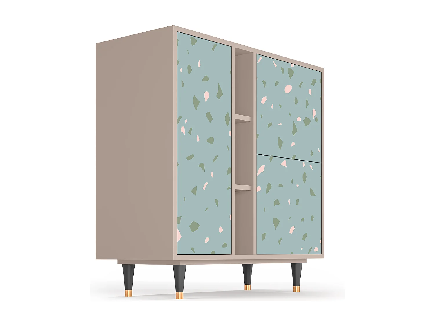 Buffet - 94х96х41 cm - BS5 - Blue Drops, Latte