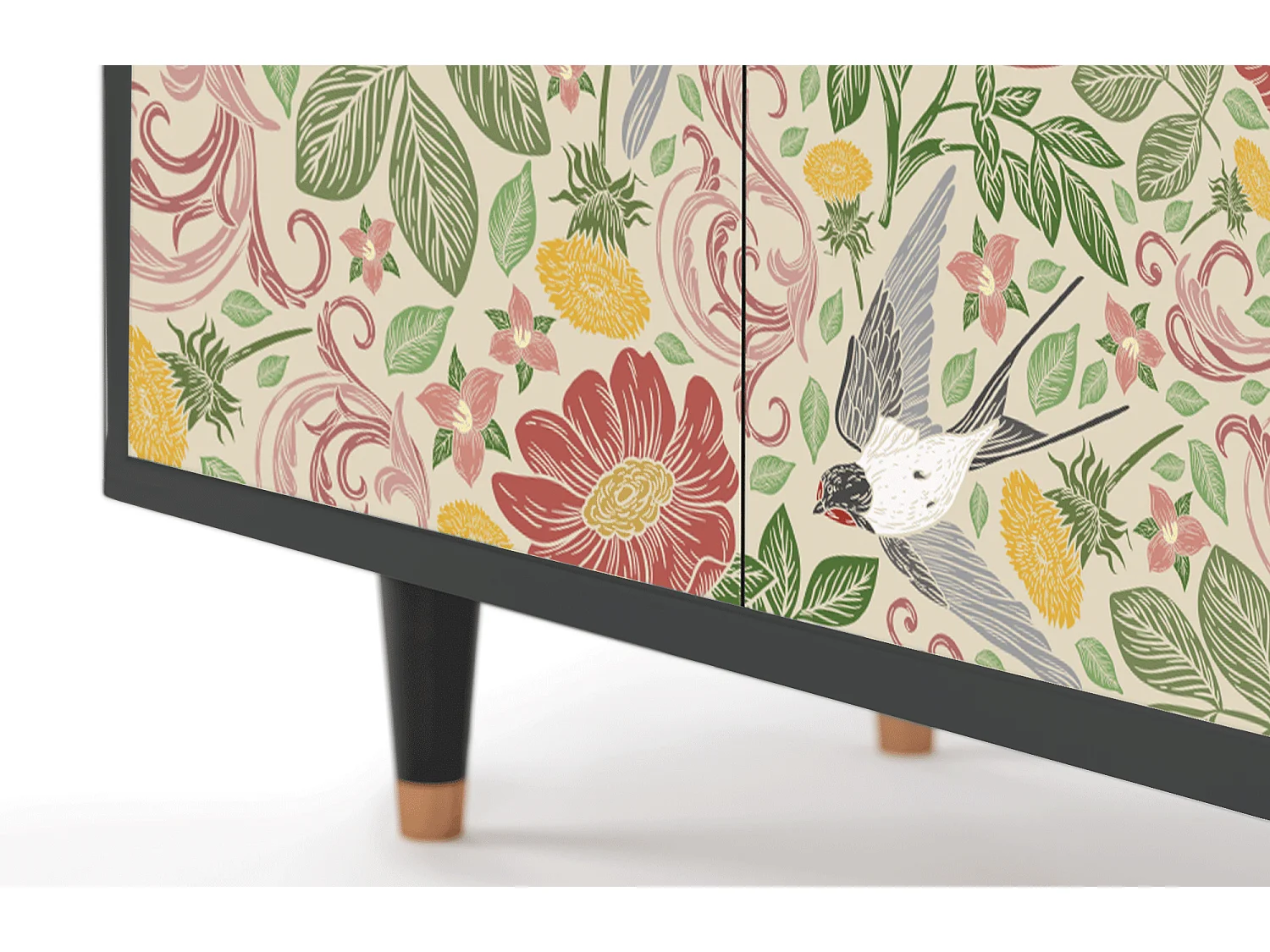 Dressoir - 94x96x48 cm - BS3 - Spring Swallow, Antraciet