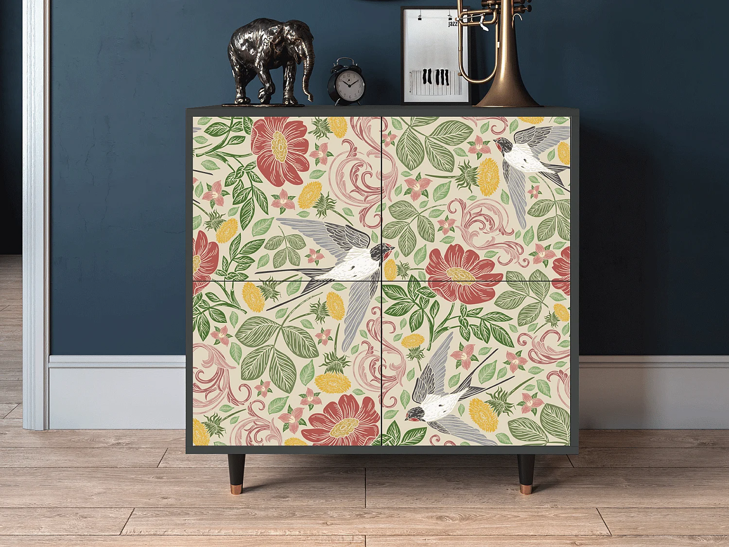 Buffet - 94x96x48 cm - BS3 - Spring Swallow, Anthracite