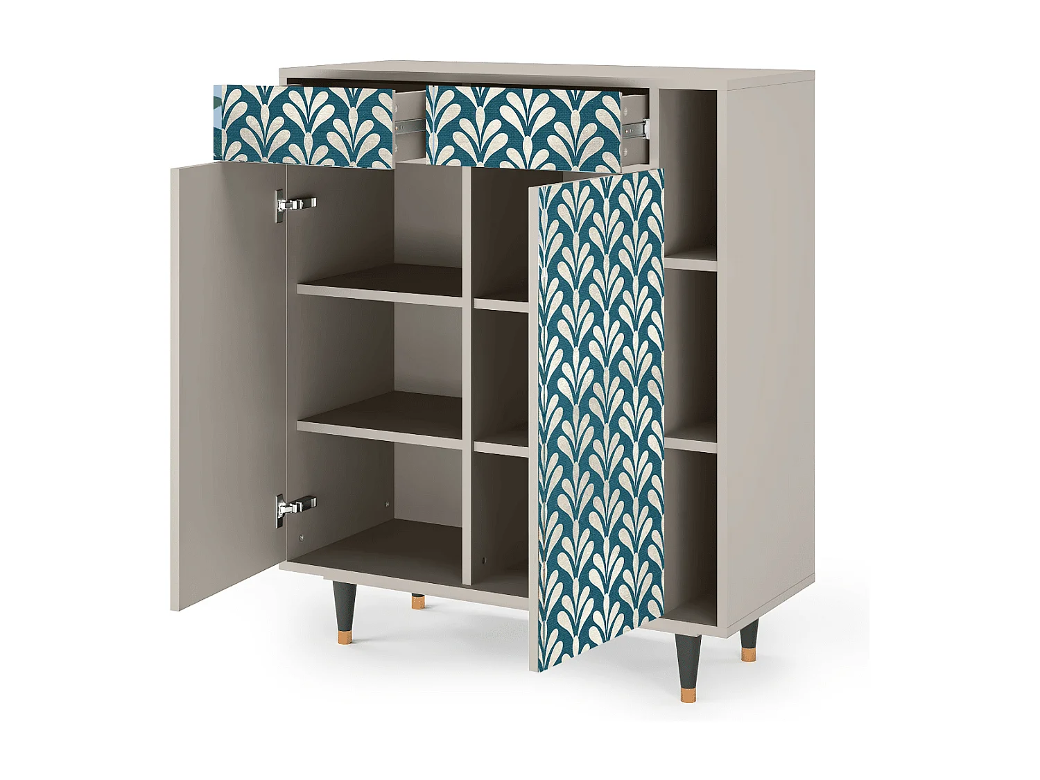 Kredens - 96х110х41 cm - BS6 - Milky Tears, Piaskowy