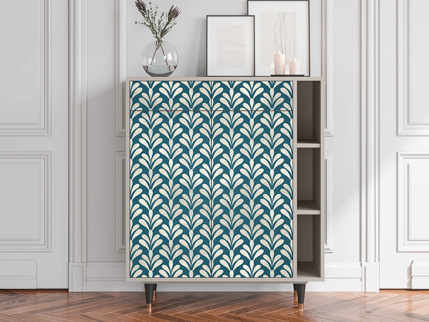 Kredens - 96х110х41 cm - BS6 - Milky Tears, Piaskowy