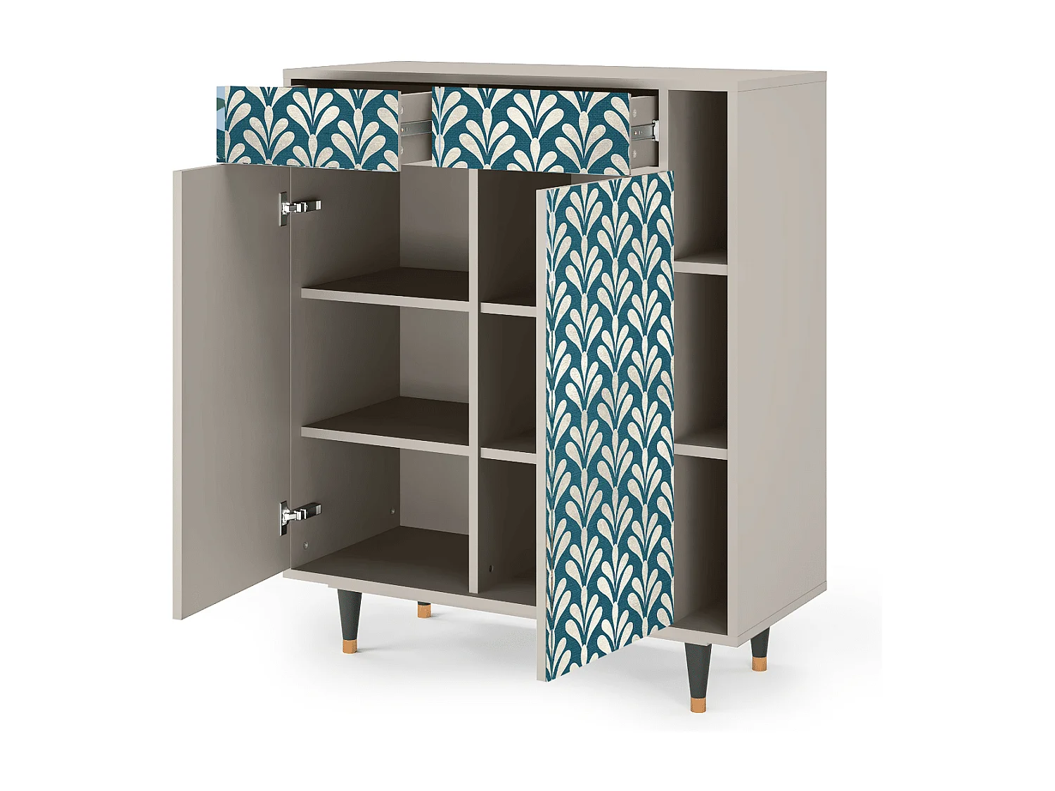 Kredens - 96х110х41 cm - BS6 - Milky Tears, Piaskowy