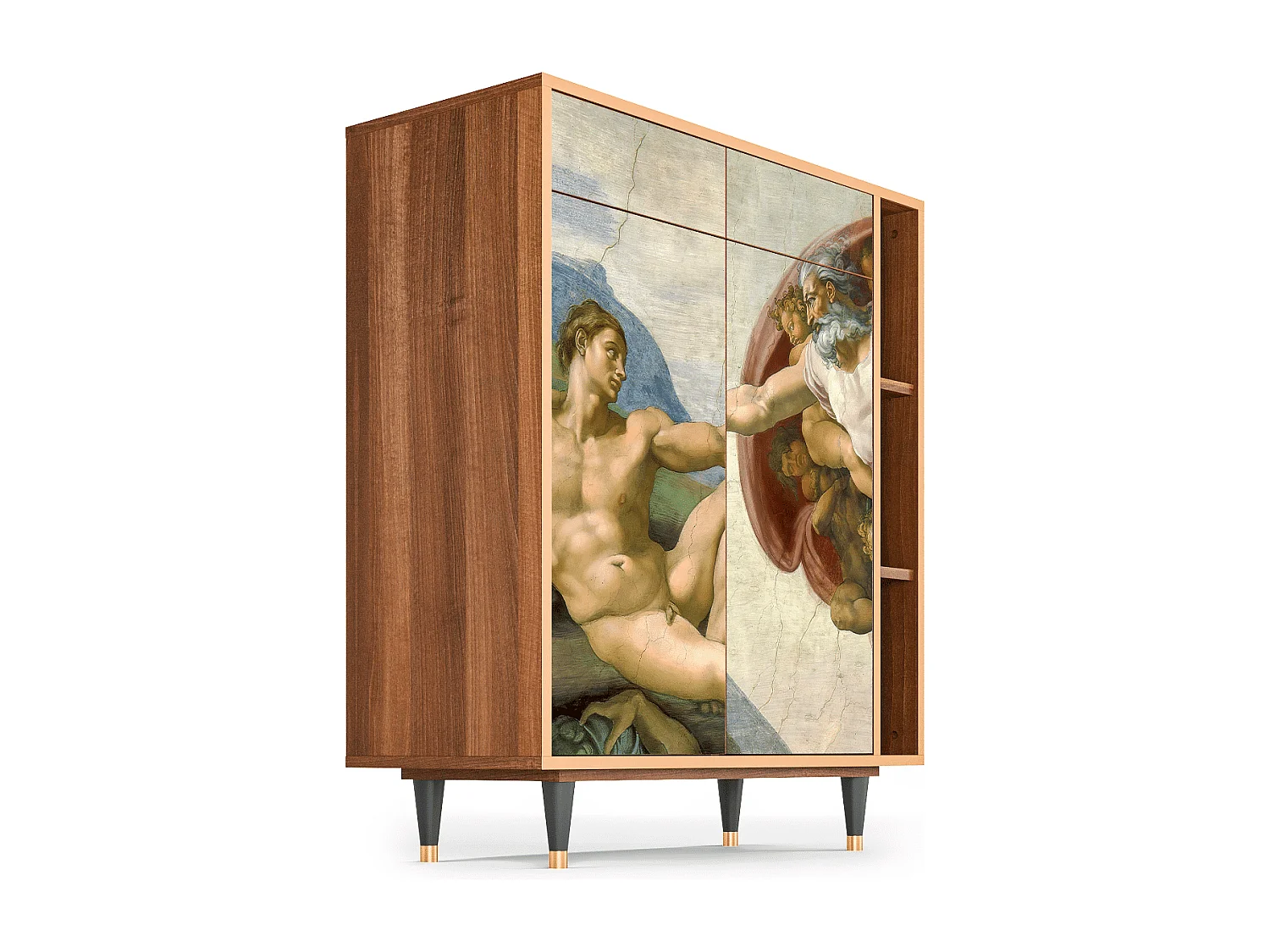 Buffet - 96х110х41 cm - BS6 - The Creation of Adam, Noyer