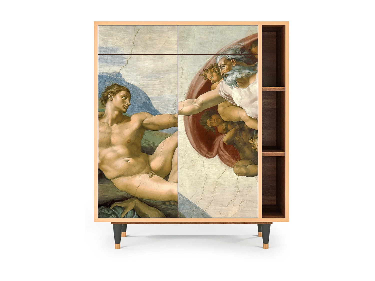 Buffet - 96х110х41 cm - BS6 - The Creation of Adam, Noyer