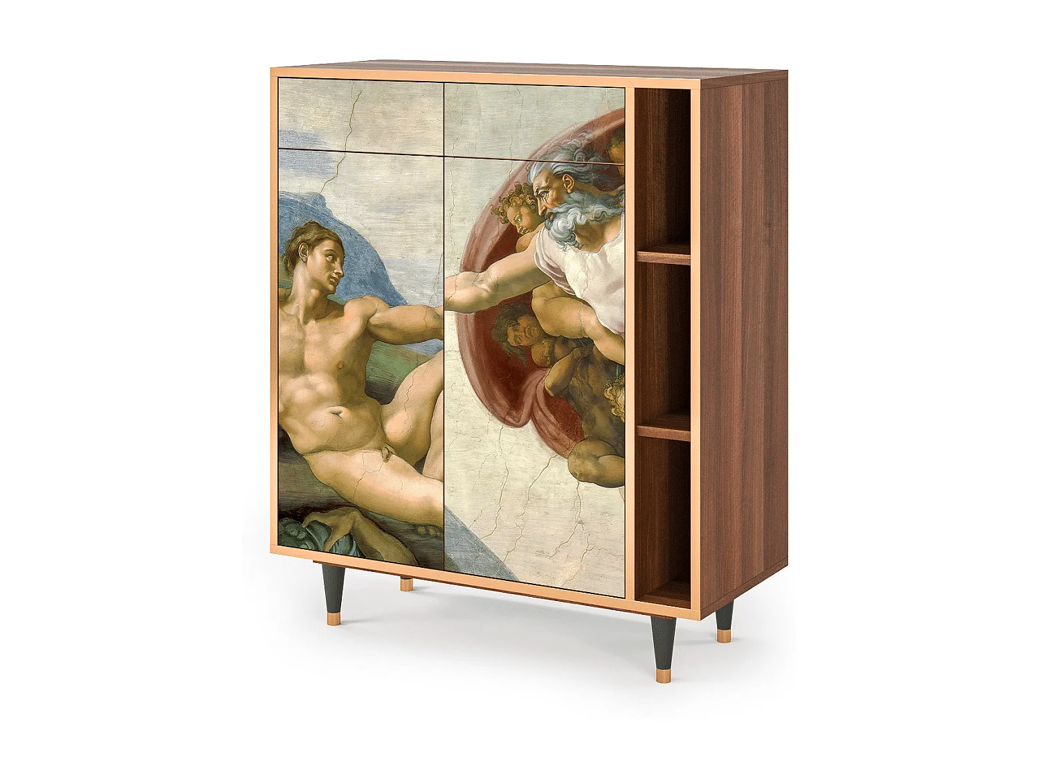 Buffet - 96х110х41 cm - BS6 - The Creation of Adam, Noyer
