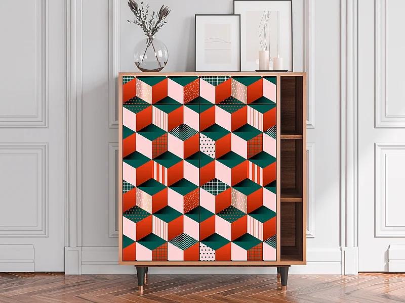 Kredens - 96х110х41 cm - BS6 - Pepsi-Cola, Orzech