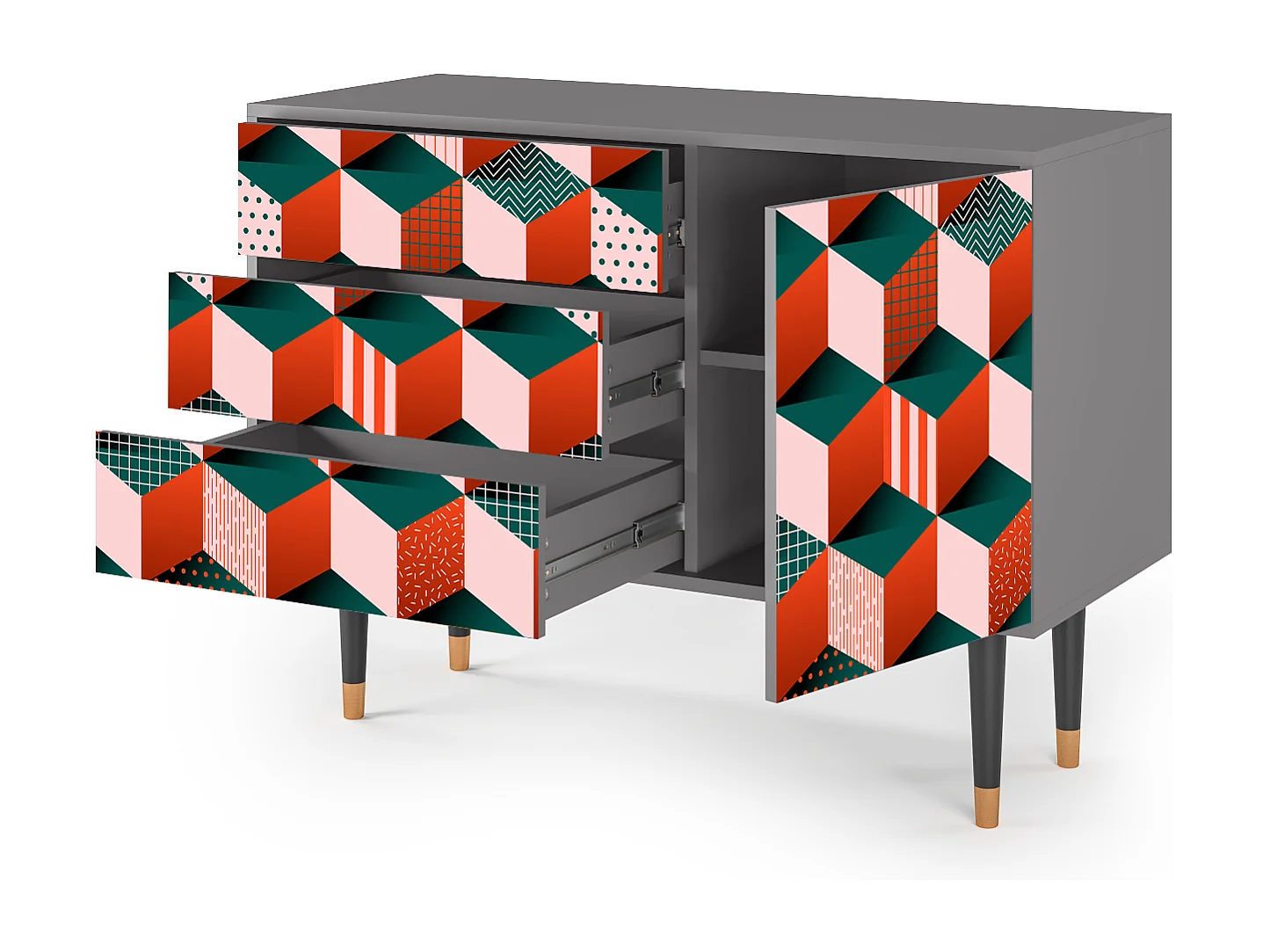 Buffet - 115х84х41 cm - S3 - Pepsi-Cola, Gris